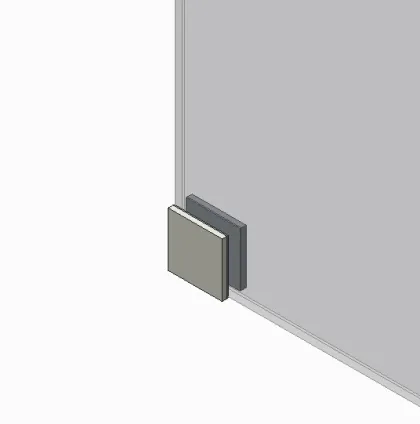 Двері в нішу Koer SR SD02-140x200-TR-01 прозоре скло Easy Clean 8мм, хром (KR5383) — Photo 1