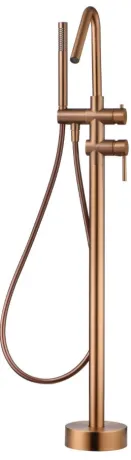IMEX CORCEGA BRUSHED ROSE GOLD Підлоговий змішувач для ванни, PVD матове рожеве золото