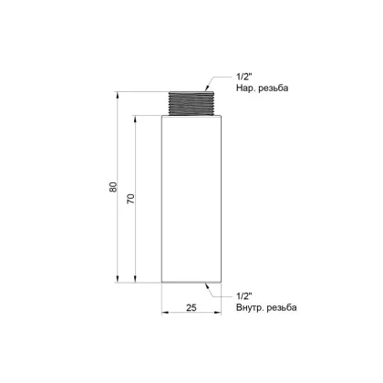 Підовжувач Icma 70х1/2" №19 — Photo 1