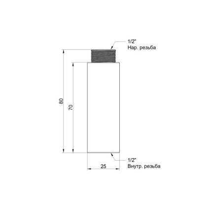 Підовжувач Icma 70х1/2&quot; №19 — Photo 1