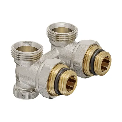 Комплект для нижньої підкл. радіатора Koer SET-21 - 1/2"x3/4" (кутовий) з термоголовкою ЗЗ (KR3173) — Photo 4