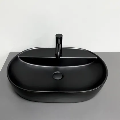 Умивальник (раковина) VBI TERNI BLACK MATT накладний