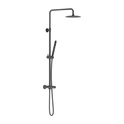 Душова система з душовим ТМС змішувачем, чорний Damixa 936800300 Scandinavian Pure