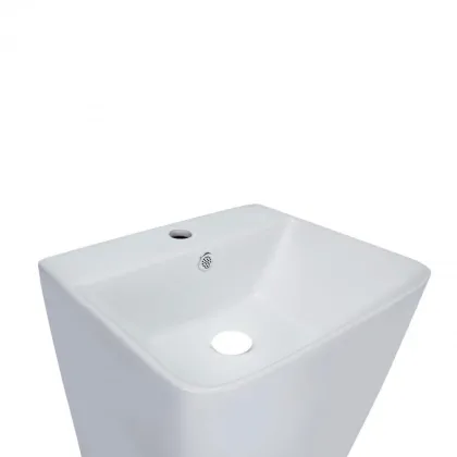 Раковина для підлоги моноблок Qtap Tern 440х380х830mm White QT1711G302WN — Photo 3