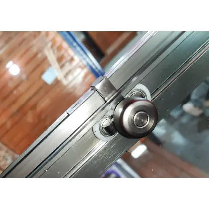 Шторки скляні на ванну розсувні Koer SR BS06-120x150-TR-07 прозоре скло Easy Clean 6мм, графіт (KR5947) — Photo 27