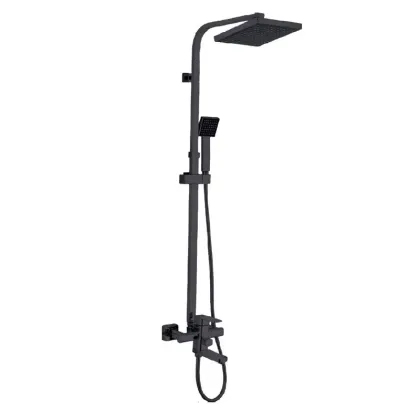 Душова колона зі змішувачем Zerix LEB16-123 Black (кол. чорний) (ZX5574)