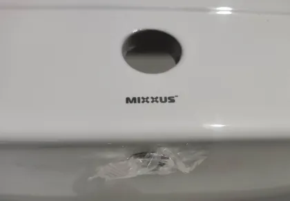 Раковина меблева Mixxus Premium CUBIC-1503 810х460х170mm з отвором під змішувач та переливом (MP6497) — Photo 1