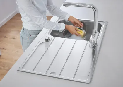 Комплект кухонної мийки і змішувача Grohe K500 (31573SD1) — Photo 4