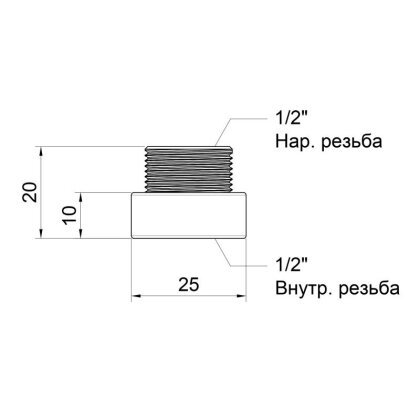 Підовжувач Icma 10х1/2&quot; №19 — Photo 1