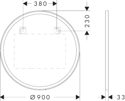 XARITA LITE S дзеркало 90см з LED підсвіткою — Photo 7
