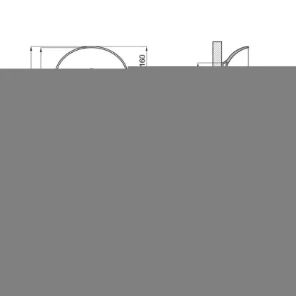 Комплект Qtap Dove: Раковина накладна овальна 410x335x145 мм Matt Black + Донний клапан PU03 — Photo 1