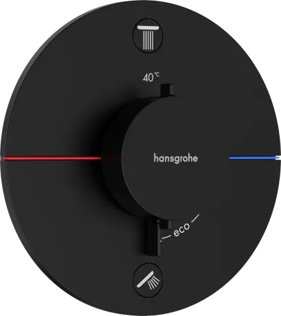 SHOWER SELECT COMFORT S термостат для 2х споживачів, СМ, колір чорний матовий