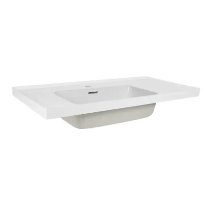 Раковина Qtap Albatross A 1000х500х230 White з донним клапаном QT01115100AW — Photo 3