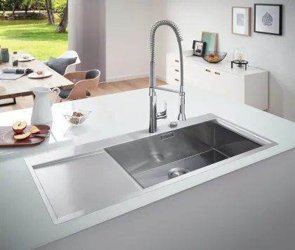 Мийка кухонна Grohe EX Sink K1000 (подвійне крило зліва) (31582SD0) — Photo 3