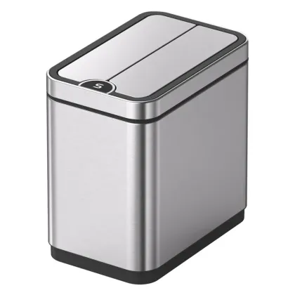 Відро для сміття сенсорне прямокутне Koer TC-020112-02 12 л колір нержавійка (KR5582)