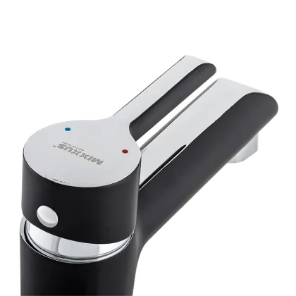 Змішувач для умивальника Mixxus Premium Edem 001 (Black) (MI5838) — Photo 2