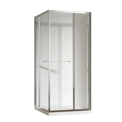 Душова кабіна без піддону Koer SR SC09-90x90x200-L-TR-01 прозоре скло Easy Clean 6мм Хром (KR5683)