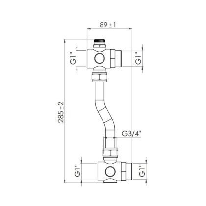 Байпас для колектора SD Forte 1&quot; SF004W25 — Photo 1