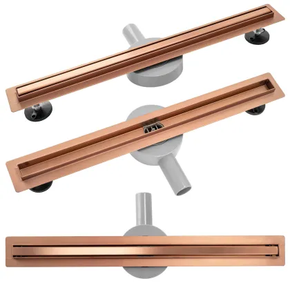 Трап для душу REA NEO 60 SLIM PRO BRUSHED COPPER *