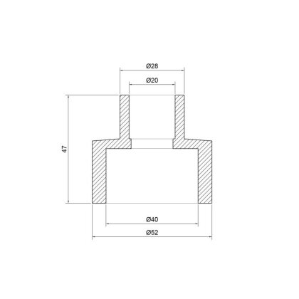 Муфта PPR Thermo Alliance 40х20 — Photo 1