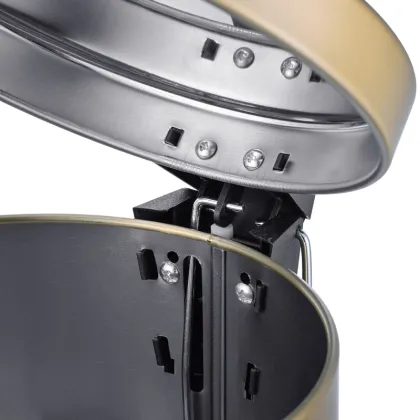 Відро для сміття з плавним закриттям кругле Mixxus Ellipse-TC0205 Brushed Gold 5л (колір матове золото) (MI8400) — Photo 13