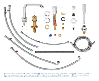 Змішувач на борт ванни на 4 отвори Grohe Essence New (19578001) — Photo 3