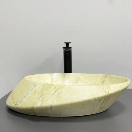 Умивальник (раковина) VBI ROTELLO BEIGE ONYX MATT накладний — Photo 4