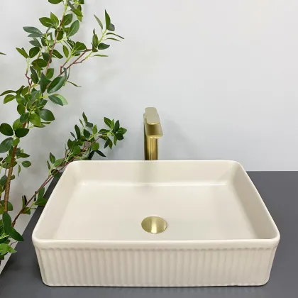 Умивальник (раковина) VBI BRESCIA BEIGE MATT накладний — Photo 4