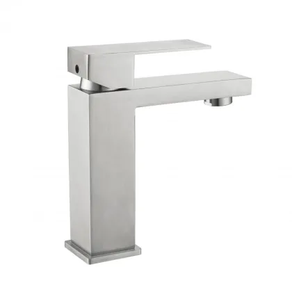 Змішувач для раковини низький Lidz Helix 001F (k35) LDHEL001FNKS49178 Nickel — Photo 2