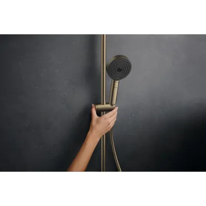 PULSIFY S PURO Showerpipe душова система 260 з термостатом, колір шліфованна бронза — Photo 4