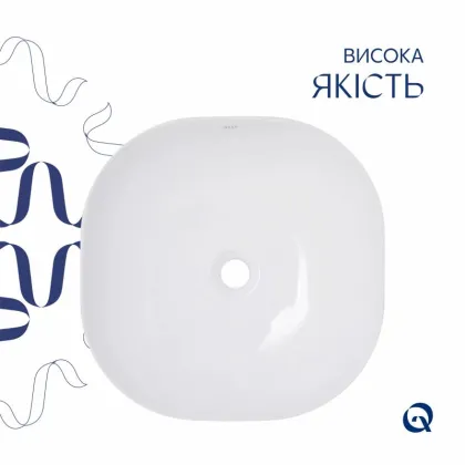 Раковина-чаша Qtap Kolibri 400х400х140 мм White QT10116303W — Photo 3