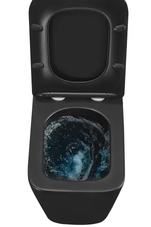 Унітаз підвісний Mixxus Premium QUADRO-0301-T3 BLACK 490х340х360mm, система змиву TORNADO 3.0 (MP6587) — Photo 6