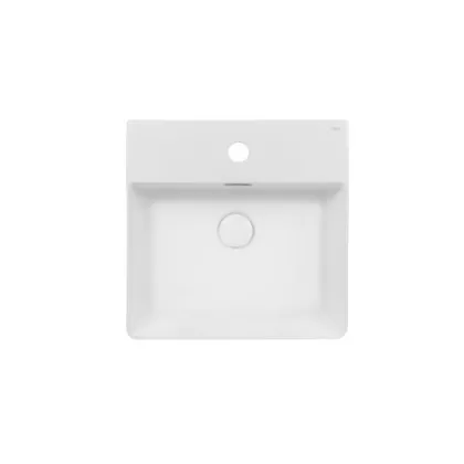 Раковина Qtap Nando C 405х405х125 White з донним клапаном QT12117040CW