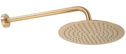 Душова система REA LUNGO BRUSHED GOLD з виливом + BOX прихованого монтажу — Photo 3