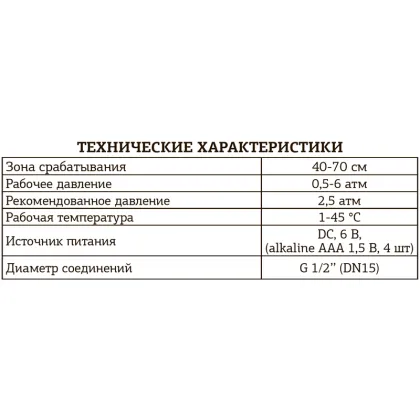 Кран для пісуара сенсорний Mixxus Premium Photo 031 (MI2839) — Photo 1