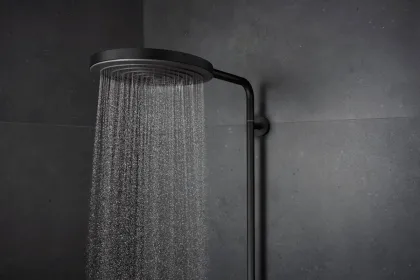 PULSIFY S PURO Showerpipe душова система 260 з термостатом, колір чорний матовий — Photo 3