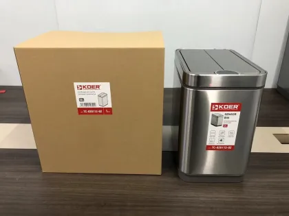 Відро для сміття сенсорне прямокутне Koer TC-020112-02 12 л колір нержавійка (KR5582) — Photo 7