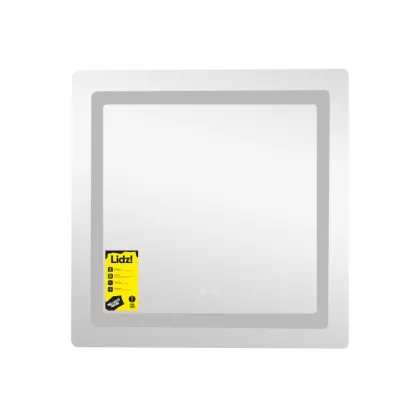 Дзеркало Lidz Kubis (KU2) 700х700 з LED-підсвічуванням Touch, з антизапотіванням, з димером, рег. яскравості LDKU70070049288 — Photo 2