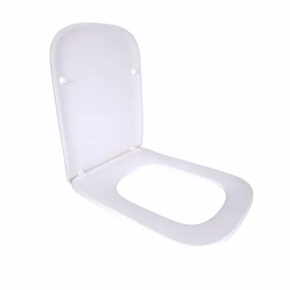Сидіння для унітаза (Tern 490,520,610) 435x344x50 мм, White, з мікроліфтом, Slim Duroplast, Quick Release QTSC179W47353 Qtap — Photo 2