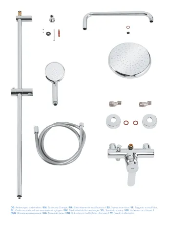 Душова система зі змішувачем для душа Grohe New Tempesta Cosmop. System (26224001) — Photo 2