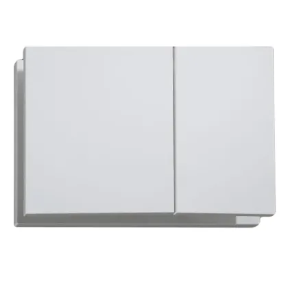 Панель змиву Koer KT-0610-03 240x160x32mm пластикова, квадратна, білий