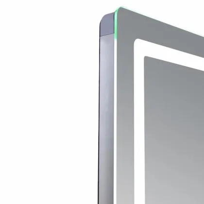Дзеркало Qtap Mideya (MI2) 1000х800 з годинником, з LED-підсвічуванням Touch, з антизапотіванням, димером, рег. яскравості QTMID100080049266 — Photo 3