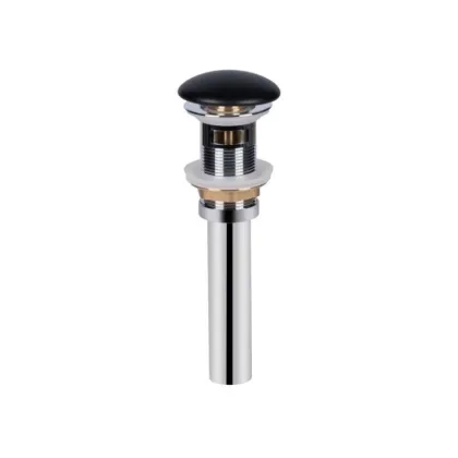 Комплект Qtap Nando LT: Раковина підвісна прамокутна 600х420х120 мм Matt Black + Донний клапан PU03O — Photo 5