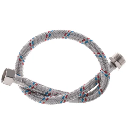 Гнучкий шланг для підключення води гайка 1/2'' - Штуцер 1/2'' (50 см) Zerix (ZX1562) — Photo 2