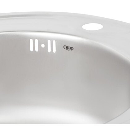 Кухонне миття Qtap D510 0,8 мм Satin (QTD510SAT08) — Photo 5