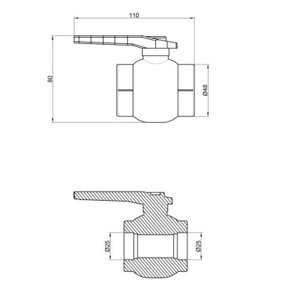 Кран кульовий PPR Thermo Alliance 25 — Photo 1