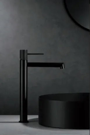 IMEX LINE BLACK MATT Змішувач для умивальника високий, чорний матовий — Photo 1