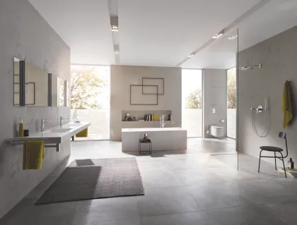 Одноважільний змішувач для ванни, підлогового монтажу Grohe Lineare New (23792001) — Photo 3