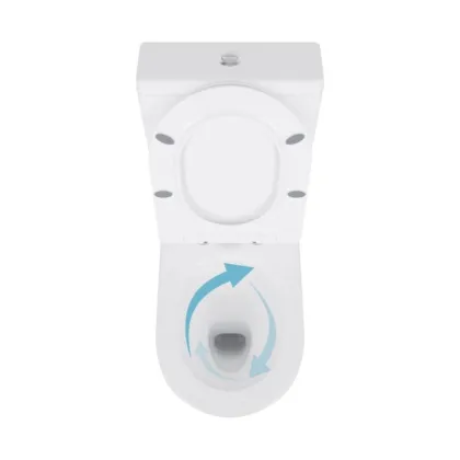 Унітаз підлоговий Qtap Swan Eco Ultra Quiet з сидінням Soft-close 640x360x835 мм QTSWA27W48748 White — Photo 4