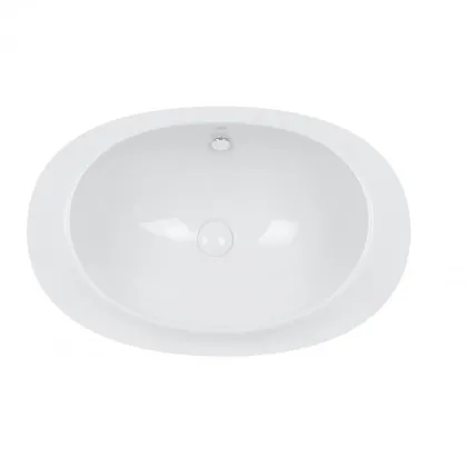 Раковина Qtap Leo 660x425x250 White з донним клапаном QT11114032W